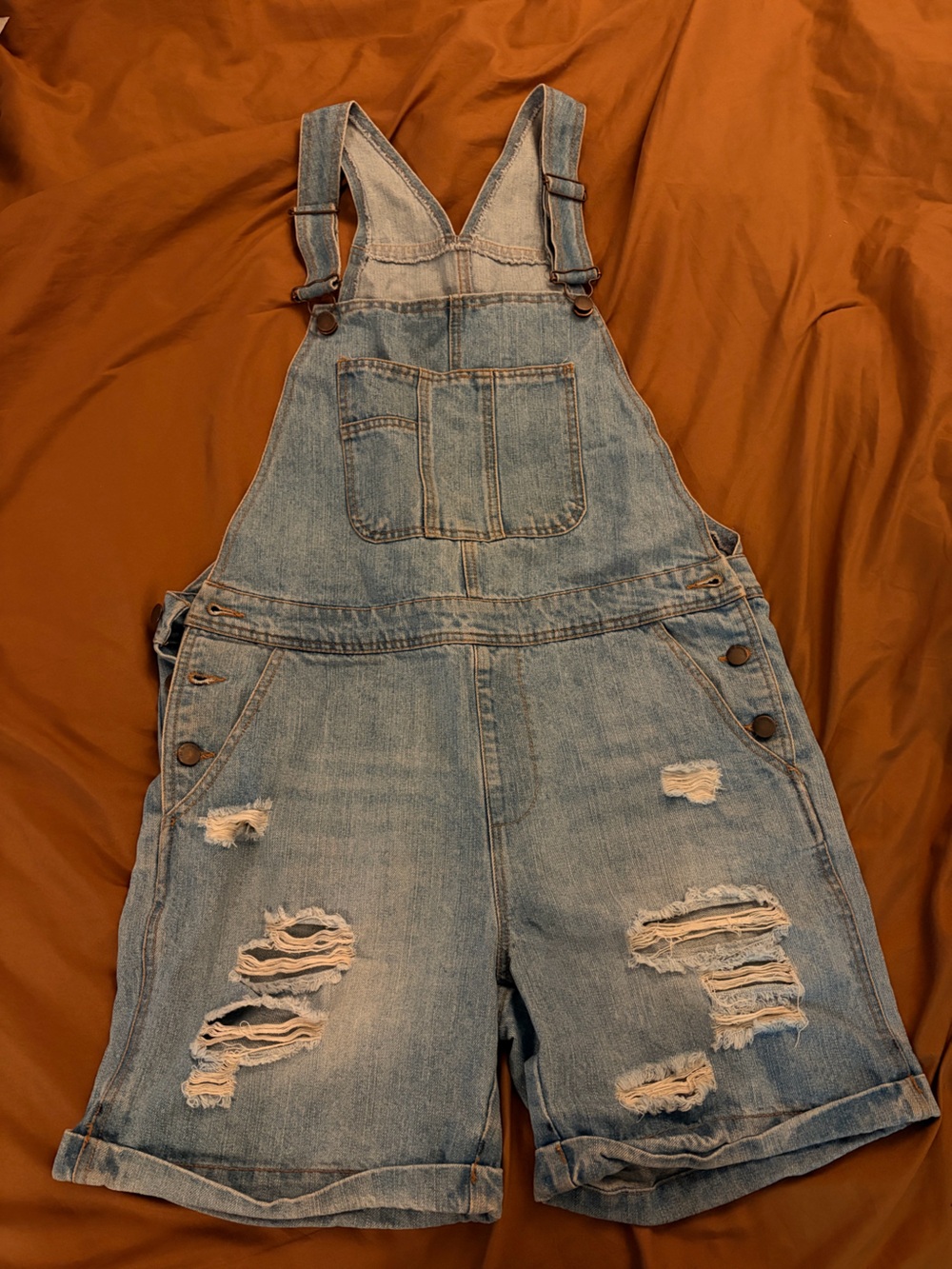 Light Blue Denim Overalls